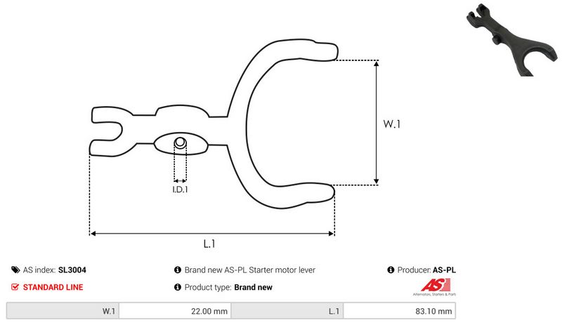 Starterihoob, Karburaator, AS-PL SL3004