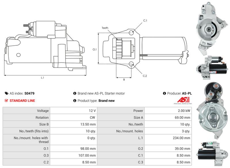 AS-PL S0479 Starter