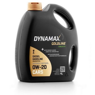 DYNAMAX 503304 Масло моторне DYNAMAX GOLDLINE LONGLIFE FE 0W20 (4L)