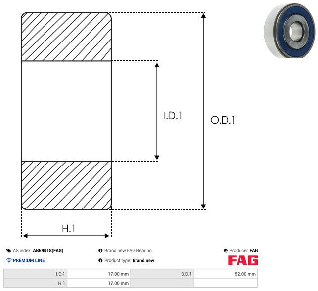 AS-PL ABE9018(FAG) Bearing