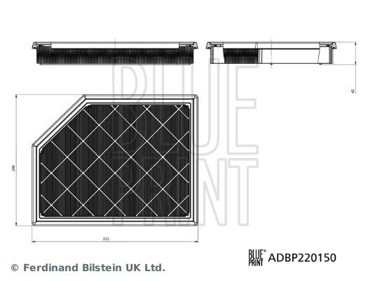 Повітряний фільтр BLUE PRINT ADBP220150
