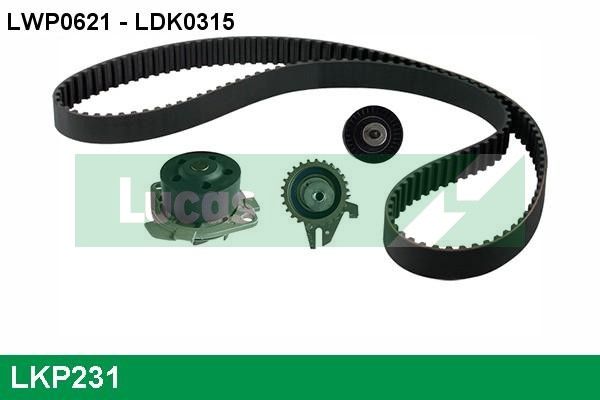 LUCAS Vízpumpa + fogasszíj készlet LKP231