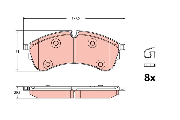 This part match OEM code: 2N0 698 151 A