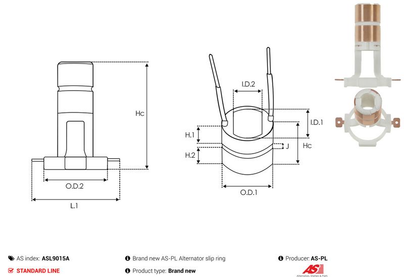 Rõngas, generaator, AS-PL ASL9015A
