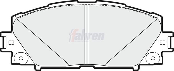 Fahren Brake Pad Set, disc brake FBP3345