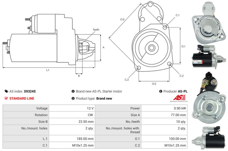 AS-PL S9324S Starter