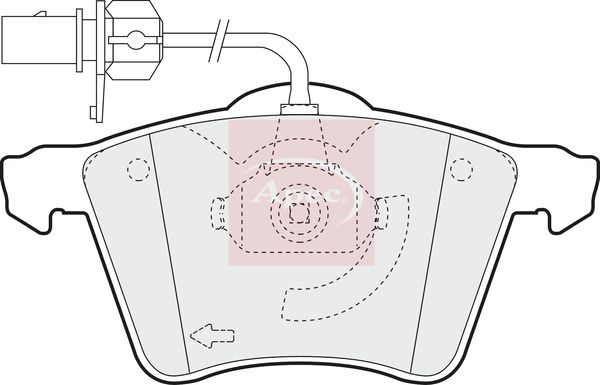 APEC Brake Pad Set, disc brake PAD1323