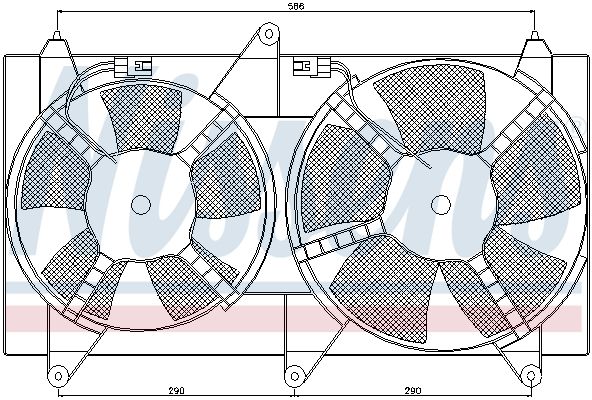 NISSENS ventilátor, motorhűtés 85611