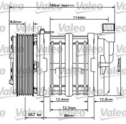 VALEO Compressor, airconditioning 815821