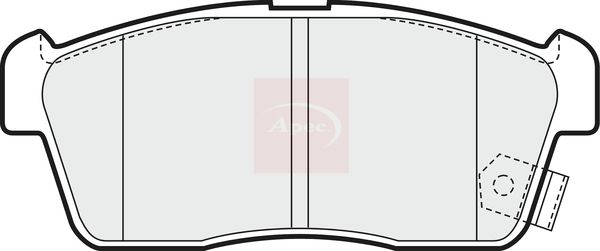 APEC Brake Pad Set, disc brake PAD1463