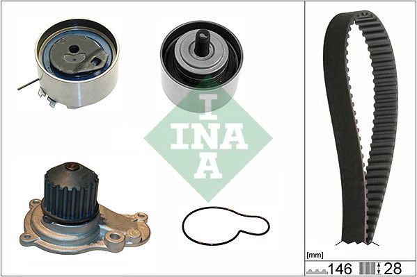 Schaeffler INA Vízpumpa + fogasszíj készlet 530 0641 30
