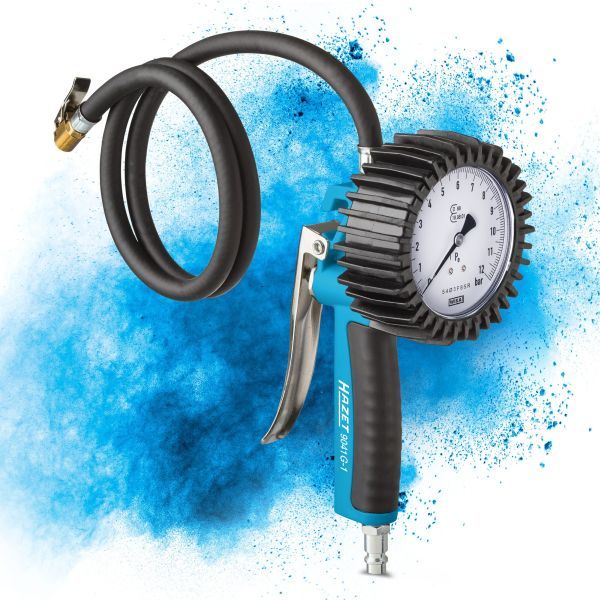HAZET 9041G-1 Compressed-air Tyre Pressure Gauge/Inflator