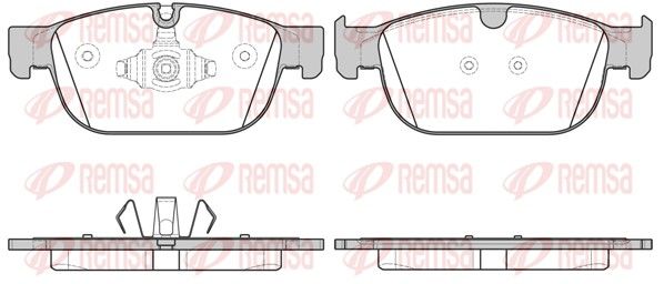 Комплект гальмівних накладок, дискове гальмо, Remsa 169600