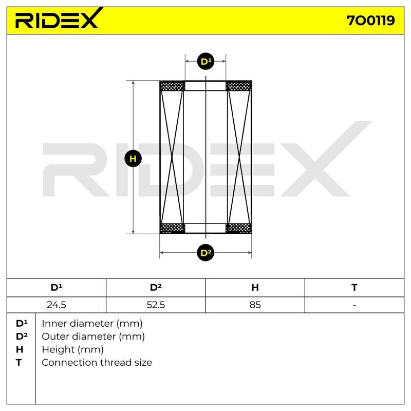 маслен филтър RIDEX