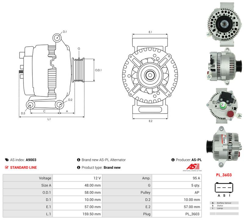 Generaator, AS-PL A9003