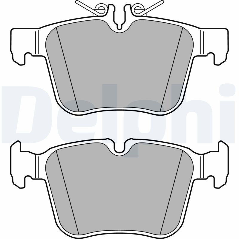 DELPHI fékbetétkészlet, tárcsafék LP2763