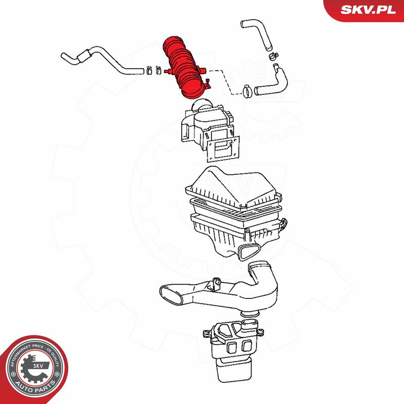 ESEN SKV 24SKV489 Intake Hose, air filter