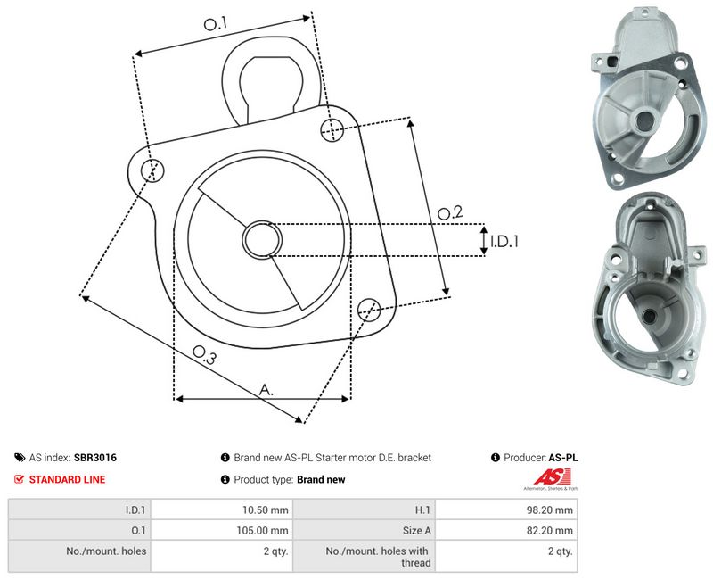 Starterikaas, Karburaator, AS-PL SBR3016