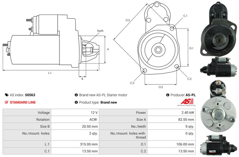 AS-PL S0563 Starter