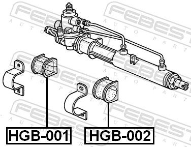 FEBEST HGB-001 Mounting, steering gear