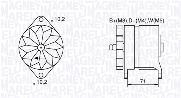 MAGNETI MARELLI generátor 063534681240