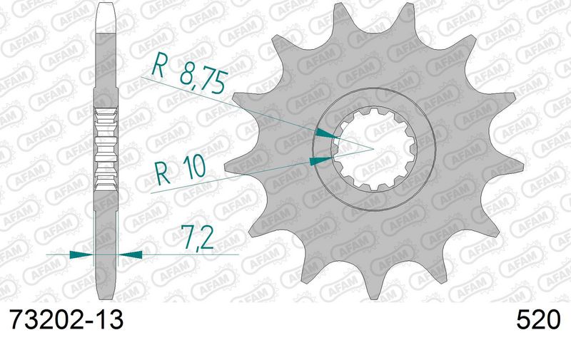 Roata dintata AFAM 73202-13