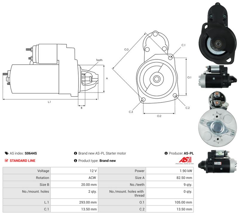 AS-PL S0644S Starter