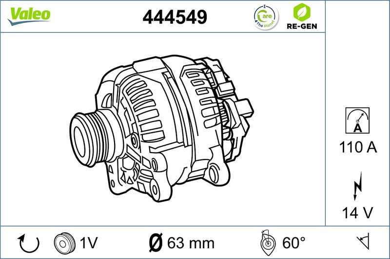 VALEO Dynamo / Alternator 444549