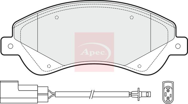 APEC Brake Pad Set, disc brake PAD1476