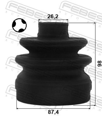 FEBEST 1215-CM10T Bellow, drive shaft