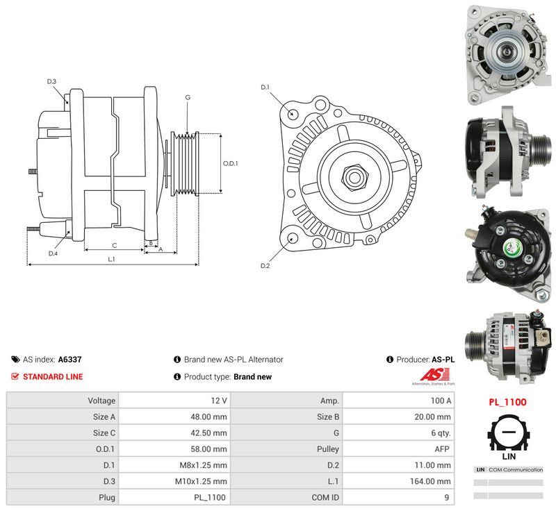 Generaator, AS-PL A6337