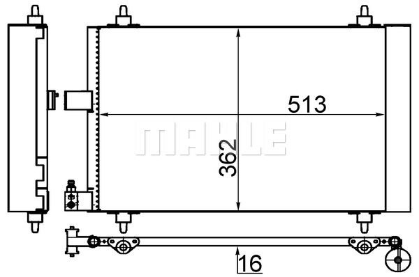 WILMINK GROUP kondenzátor, klíma WG2369059