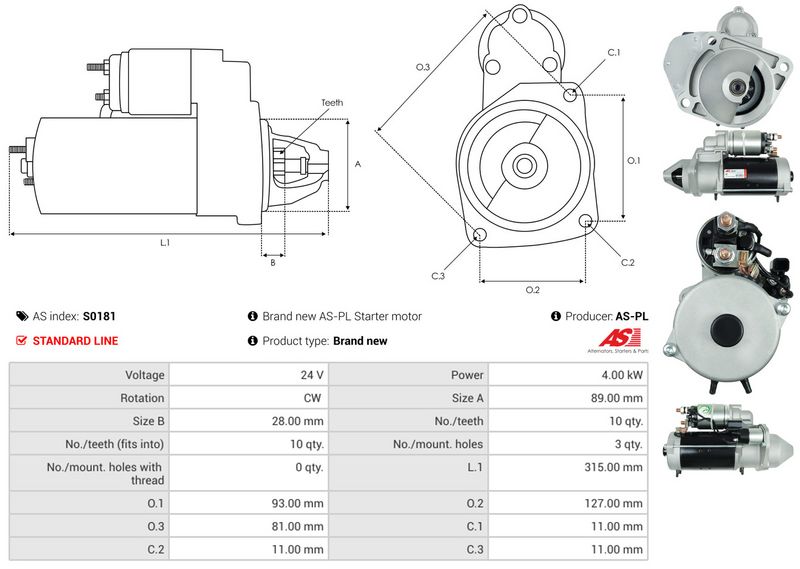 AS-PL S0181 Starter