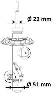 Амортизатор, Kyb 3338060