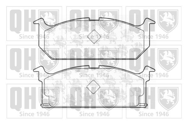 QUINTON HAZELL fékbetétkészlet, tárcsafék BP440