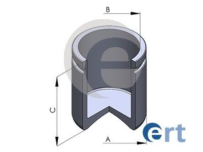 ERT NISSAN поршень суппорта MICRA II K11 1.4 и 16V 00-03, ROVER 100 114 94-97, LANCIA PRISMA 1.9 Diesel, FIAT PUNTO Van 1