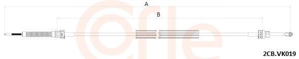 Тросовий привод, коробка передач, Cofle 92.2CB.VK019