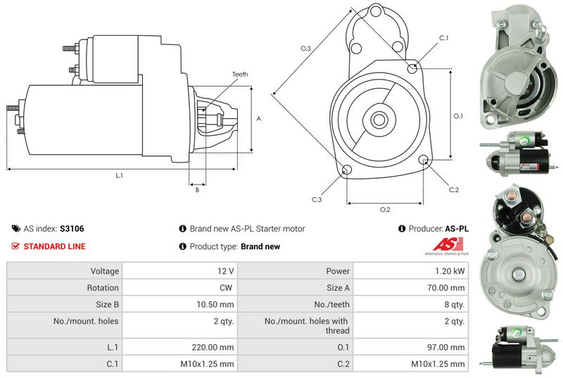 AS-PL S3106 Starter