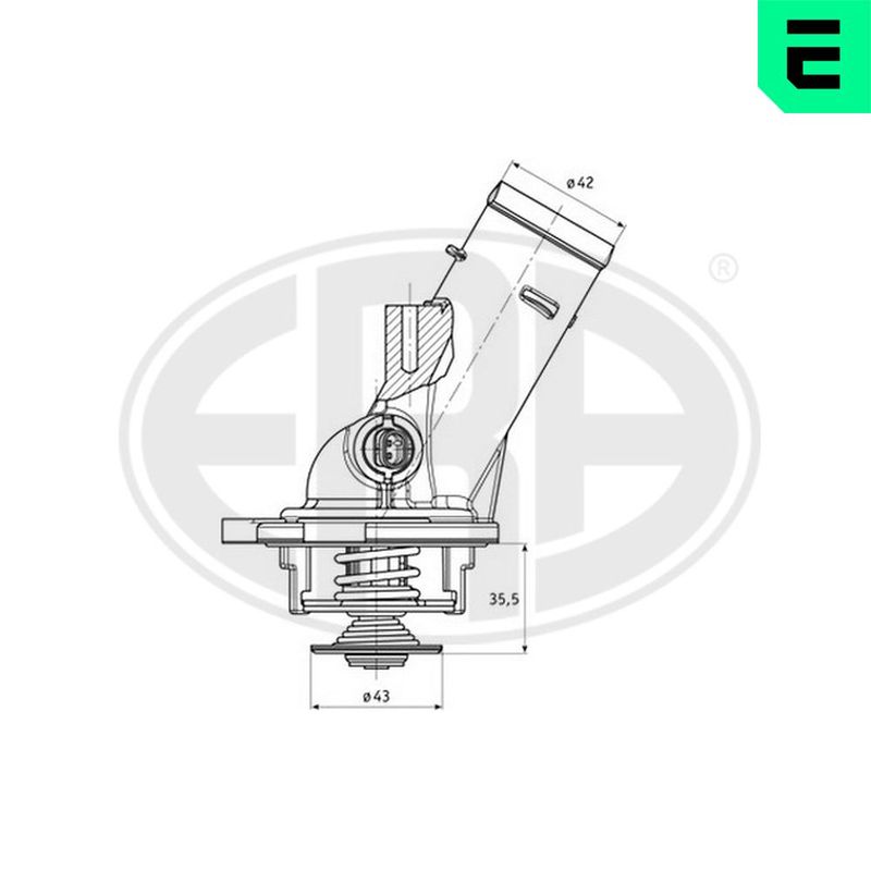 ERA 350335 - Thermostat, coolant