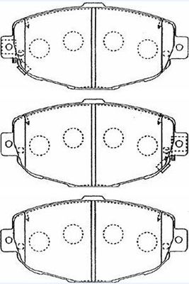AISIN fékbetétkészlet, tárcsafék A1N054