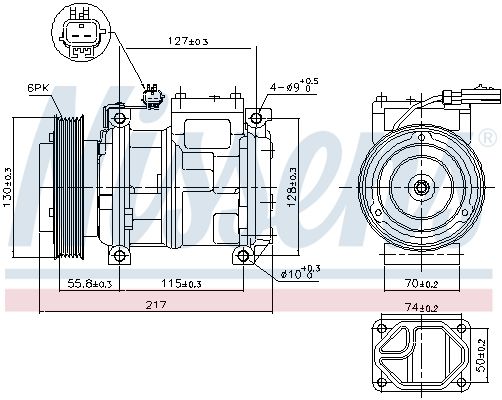 NISSENS 89097 Compressor, air conditioning