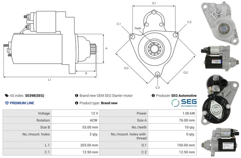 AS-PL S0398(SEG) Starter