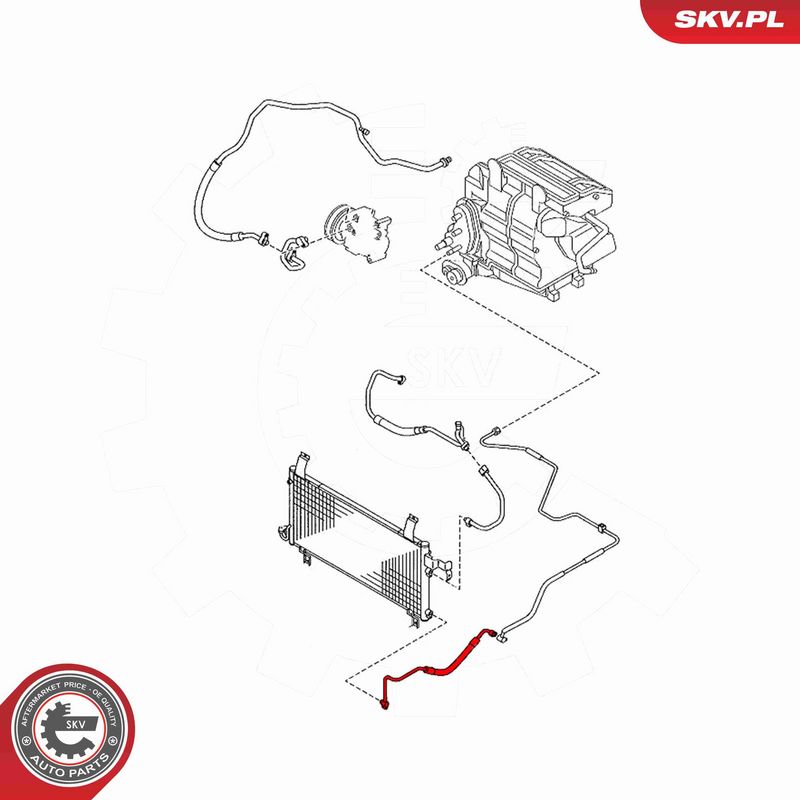 ESEN SKV 43SKV535 High-pressure Line, air conditioning