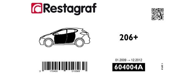Kit de clip de fixation, carrosserie RESTAGRAF 604004A