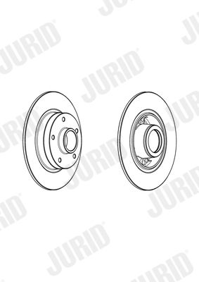 JURID 562731J-1 Brake Disc