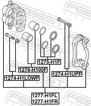 FEBEST 1277-H1FR Brake Caliper