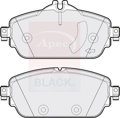 APEC Brake Pad Set, disc brake PAD2025B