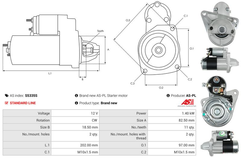 AS-PL S5335S Starter