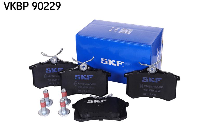 Комплект гальмівних накладок, дискове гальмо, Skf VKBP90229