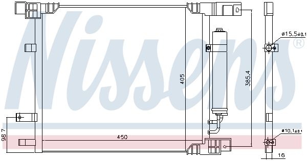NISSENS 940702 Condenser, air conditioning